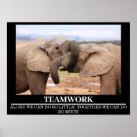 Wildlife Motivational Poster Elephant Trabalho em 