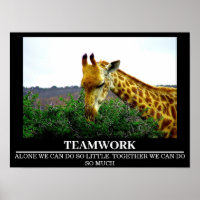 Wildlife Motivational Posters Giraffe Trabalho em 