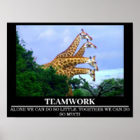 Wildlife Motivational Posters Giraffe Trabalho em