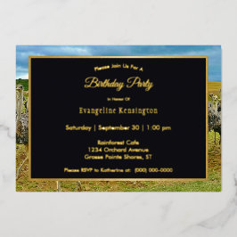 Wildlife Ostrich Flock Dourado Birthday