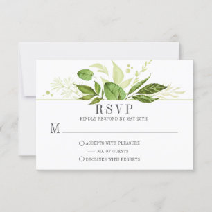 Wildwoods Botanicals Greenery Frame RSVP