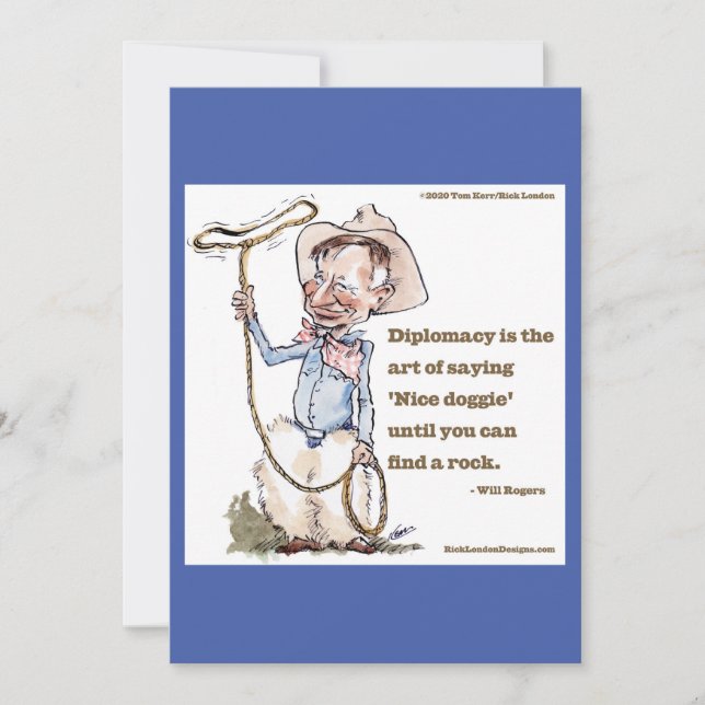 Will Rogers & Quote (Frente)