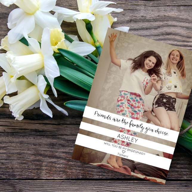 Will You Be My Bridesmaid Custom Photo Proposal (Criador carregado)