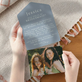 Will You Be My Bridesmaid Proposal Letter Photo