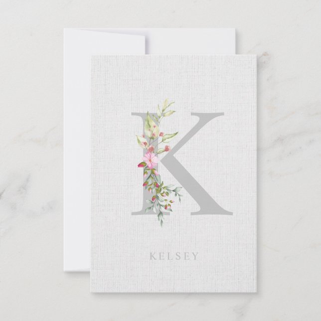 Will You Be My Junior Bridesmaid Delicate Initial (Frente)