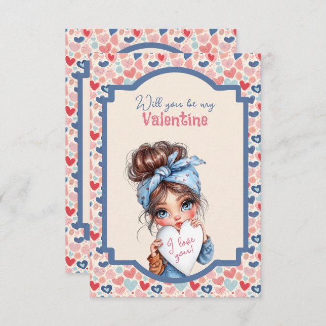 Will You Be My Valentine Teen  (Frente/Verso)