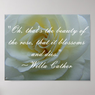 Willa Cather Rosa Cote Quote Poster