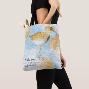 Willet Shorebird Férias da Casa Tote Bag