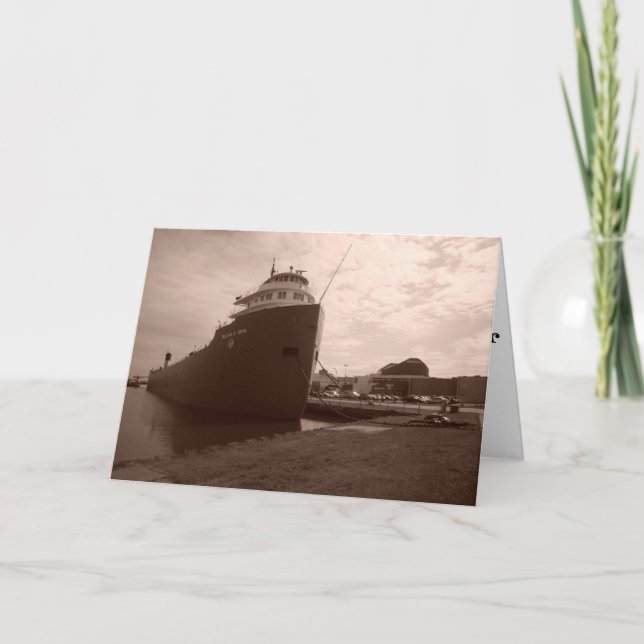 "WILLIAM A. IRVIN em Sépia" Cartão de Melhoras (Frente)