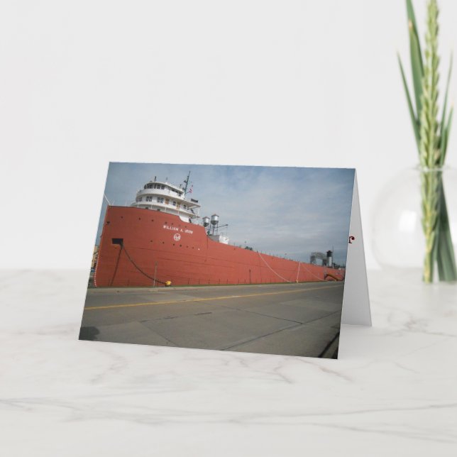 "WILLIAM A. IRVIN & Landmarks" Cartão de Melhoras (Frente)