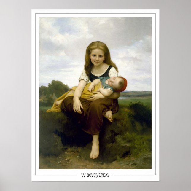 William-Adolphe Bouguereau Zedign Art Poster #9 (Frente)