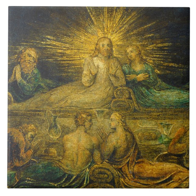 William Blake | a última ceia, 1799 (tempera sobre (Frente)