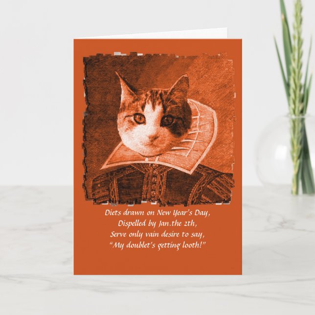 william catspeare cartão de ano novo (Frente)