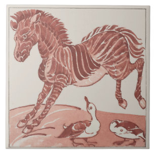 William De Morgan - Kicking Zebra