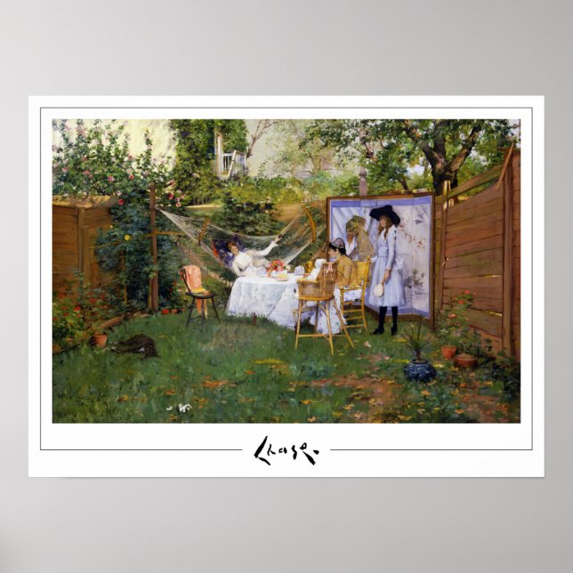William Merritt Chase Zedign Art Poster #4 (Frente)