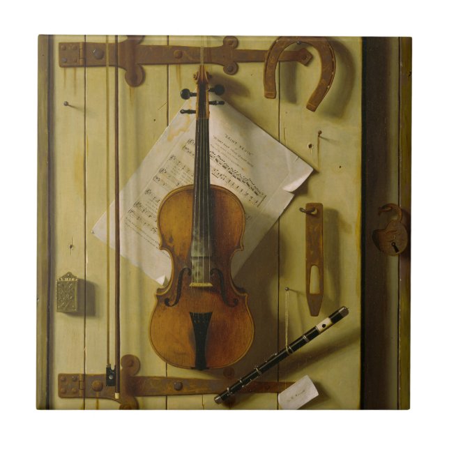 William Michael Harnett Vida Morta com Violino e M (Frente)