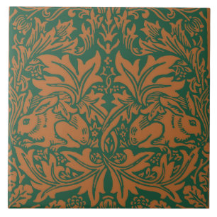 William Morris 1881 Birds, Rabbit Floral Pattern