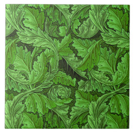 William Morris Acanthus Leaf em verde