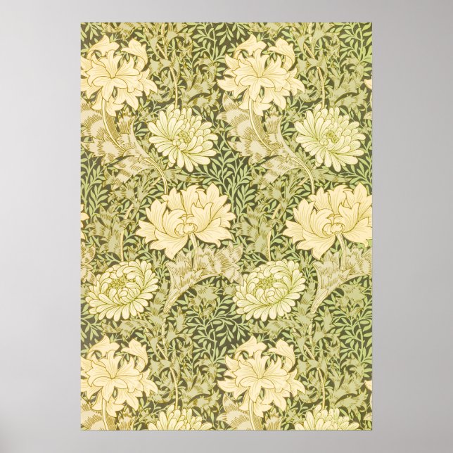 William Morris Acanthus Wallpaper Design Poster (Frente)