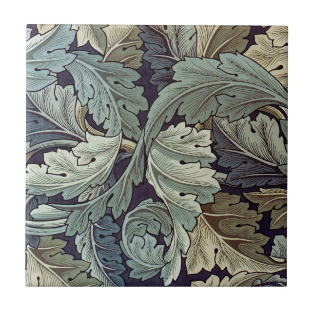 William Morris Acanthus Wallpaper Folhas (Frente)