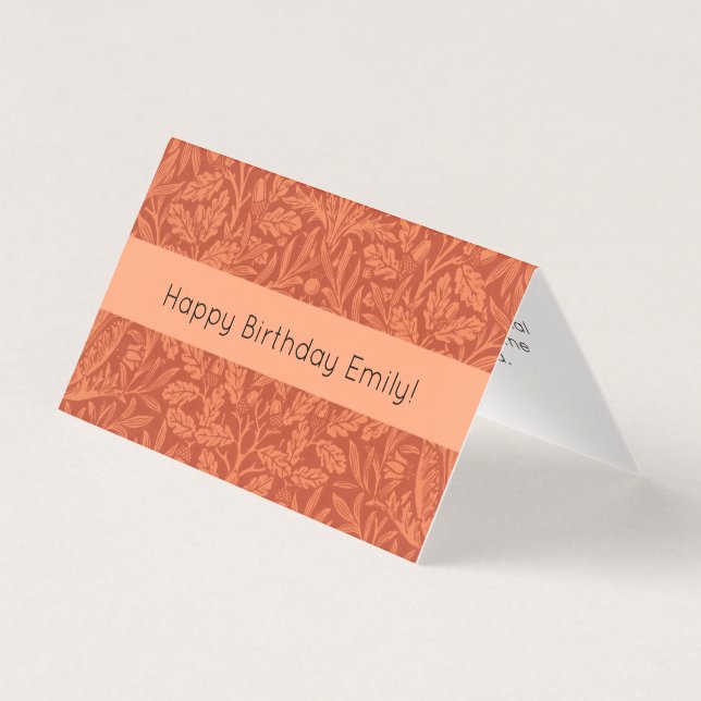 William Morris Acorn Wallpaper Nature Design (Frente)