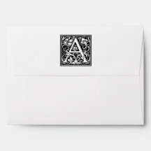 William Morris Alphabet "A"