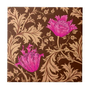 William Morris Anemone, Brown e Fuchsia Pink