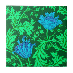William Morris Anemone, Emerald Green e Blue