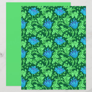 William Morris Anemone, Emerald Green e Blue