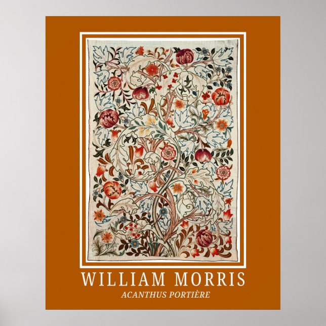 William Morris Art Acanthus Portière Poster (Frente)