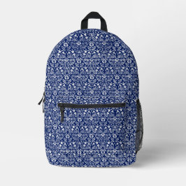 William Morris Art Blue Backpack