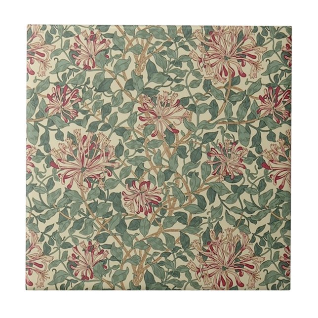 William Morris - Art Nouveau Honeysuckle & Leaves (Frente)