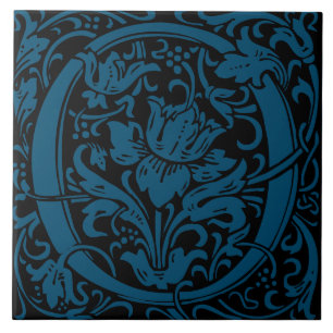William Morris Art Nouveau Monograma - Letra O