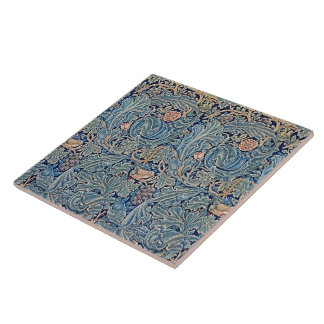 William Morris Belo Padrão Floral Cor-de-rosa Azul