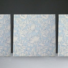 William Morris Blue Art Nouveau Padrão Floral