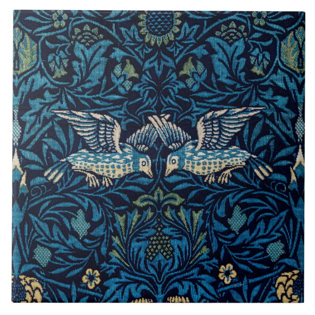 William Morris Blue Birds Tapeçaria Clássica (Frente)