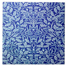 William Morris Blue Design Cerâmica Azulejo.