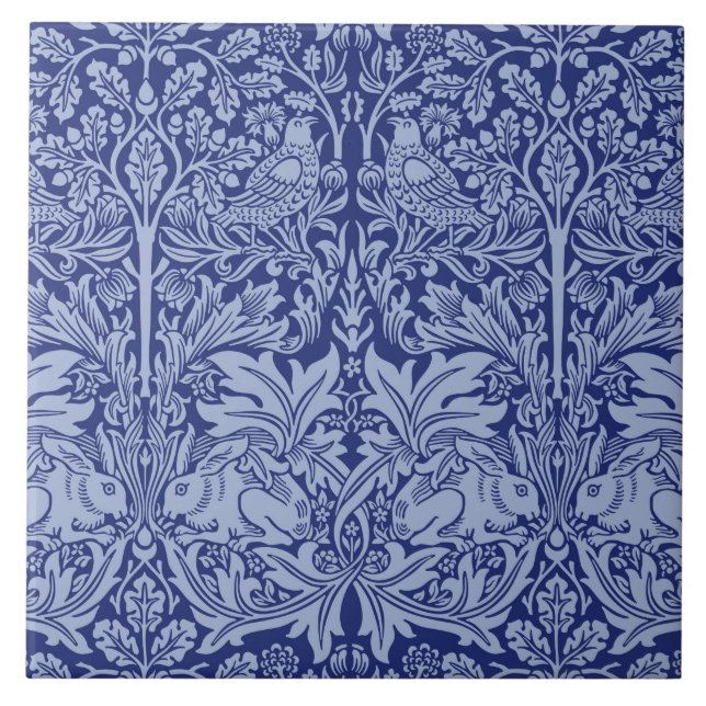 William Morris Brother Coelho Azul De Dois Tonelad (Frente)