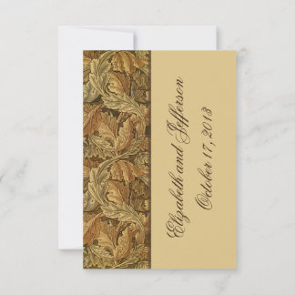 William Morris Brown deixa cartões RSVP de Casamen