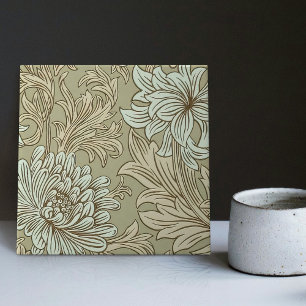 William Morris Chrysanthemum - Azulejo Cerâmico