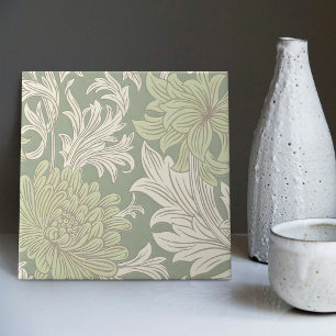 William Morris Chrysanthemum - Azulejo Cerâmico