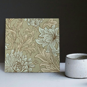 William Morris Chrysanthemum - Azulejo Cerâmico