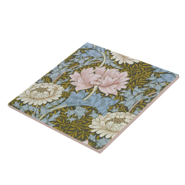 William Morris Chrysanthemum Floral Pattern Folia (Lateral)