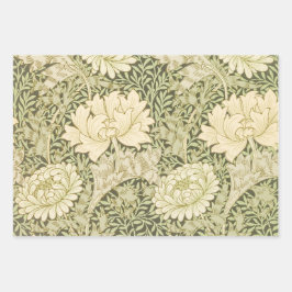 William Morris chrysanthemum papel de embalagem