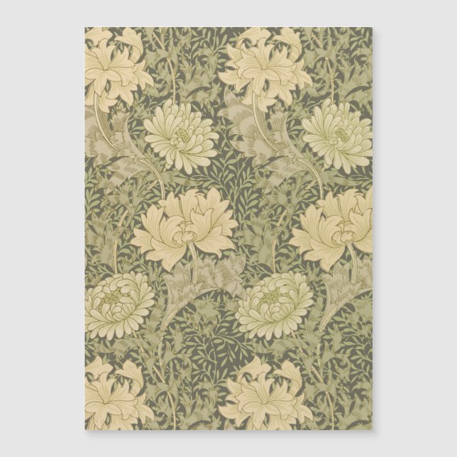 William Morris Chrysanthemum Sage Flower (Frente)