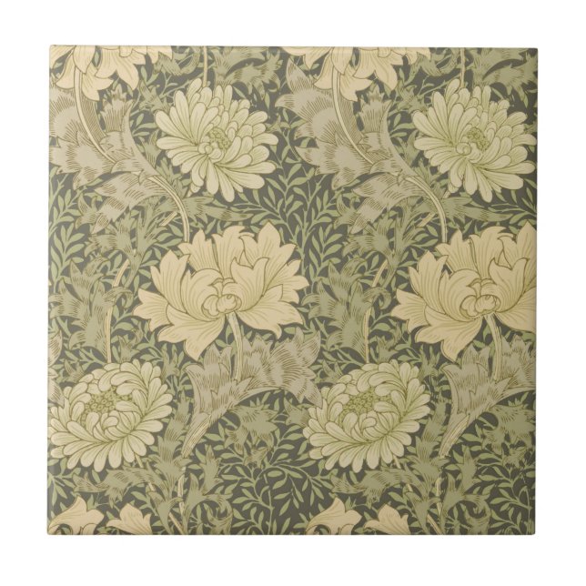 William Morris Chrysanthemum Sage Flower (Frente)