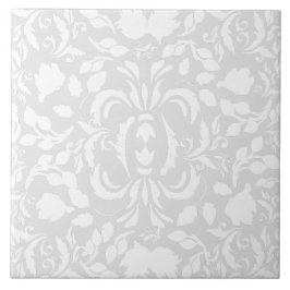 William Morris, cinza brilhante e padrão branco