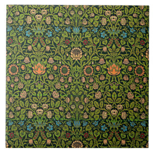 William Morris - Columbine, verde escuro, Case-Mat