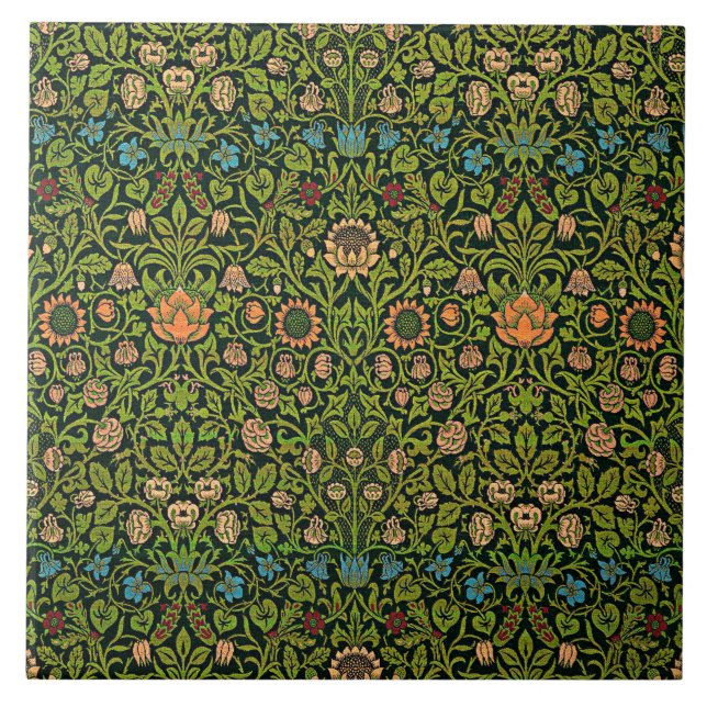 William Morris - Columbine, verde escuro, Case-Mat (Frente)