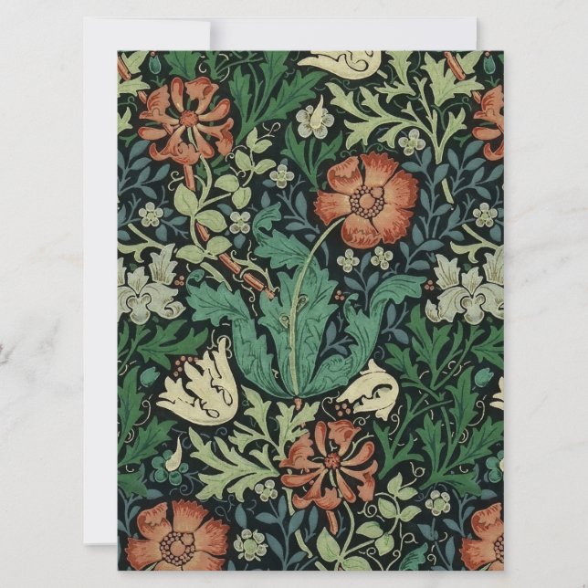 William Morris Compton Floral Art Nouveau Pattern (Frente)